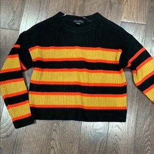 Sanctuary crop striped sweater